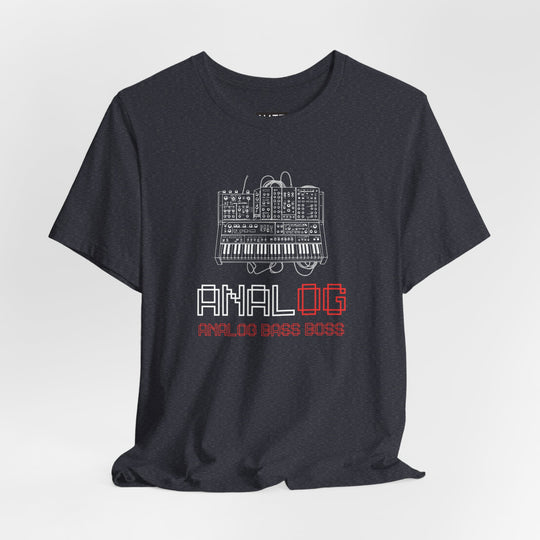 Analog Bass Boss Tshirt Männer, Analog retro vintage Dj analog synthesizer Tshirt, analog modular synthesizer shirt,  Musik, Producer Tshirt dj Printify