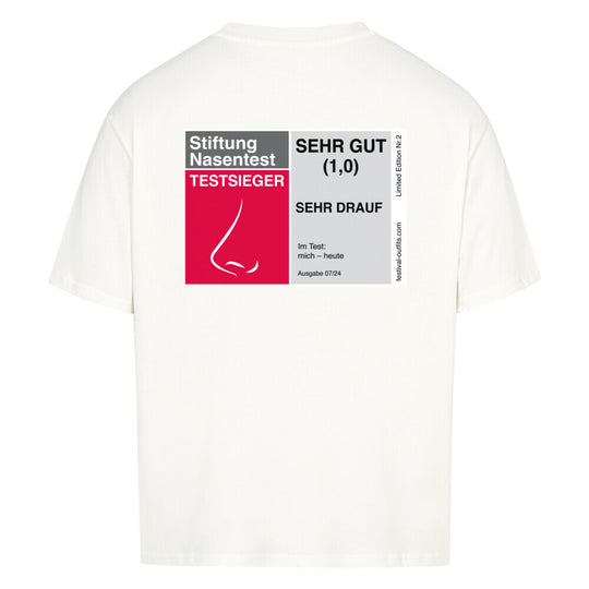 Stiftung nasentest sehr drauf-shirt-weiss