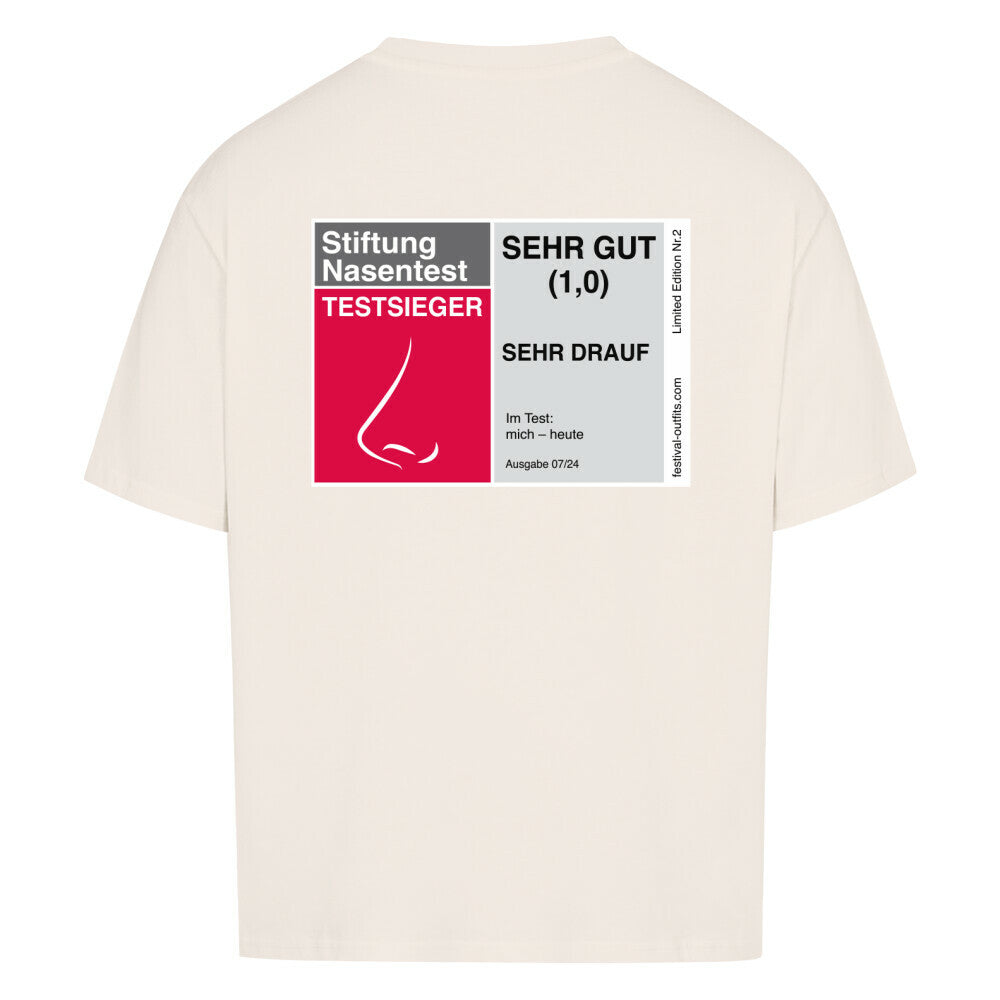 Stiftung nasentest sehr drauf-shirt-beige