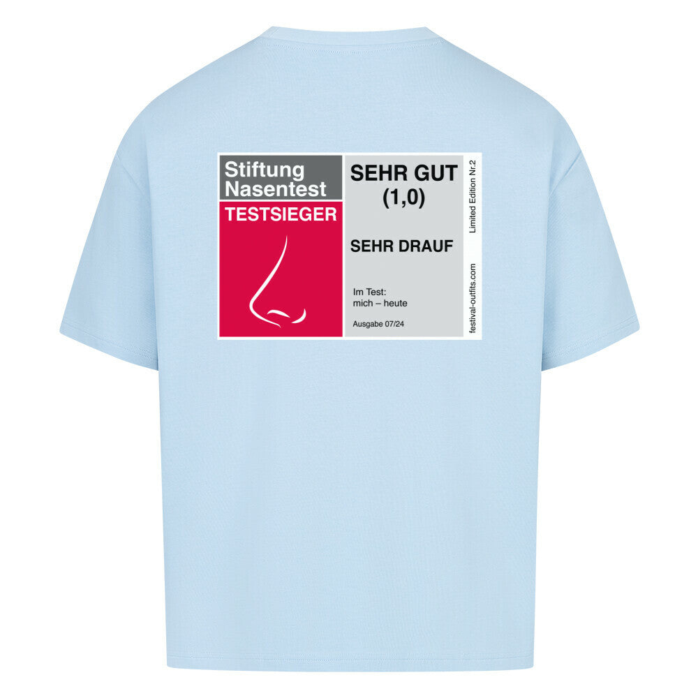 Stiftung nasentest sehr drauf-shirt-blau