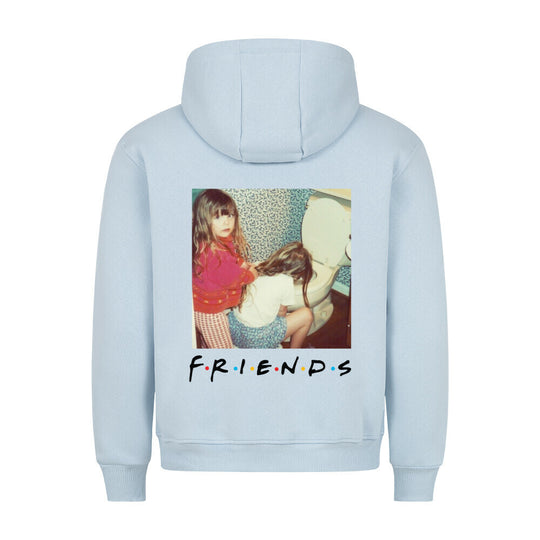 Weicher Hoodie mit Freundschafts-Motiv, perfekt für Techno, Rave und als BFF-Partnerlook. bau