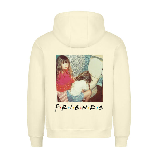 Weicher Hoodie mit Freundschafts-Motiv, perfekt für Techno, Rave und als BFF-Partnerlook.