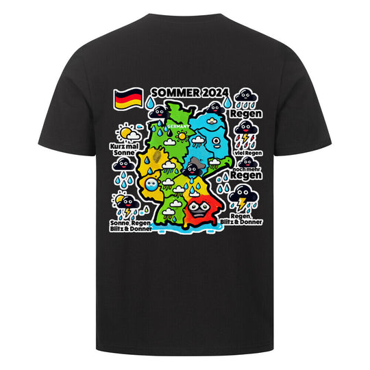 Sommerwetter deutschland T-Shirt 2024-schwarz_Festival outfit-lustiges Shirt 