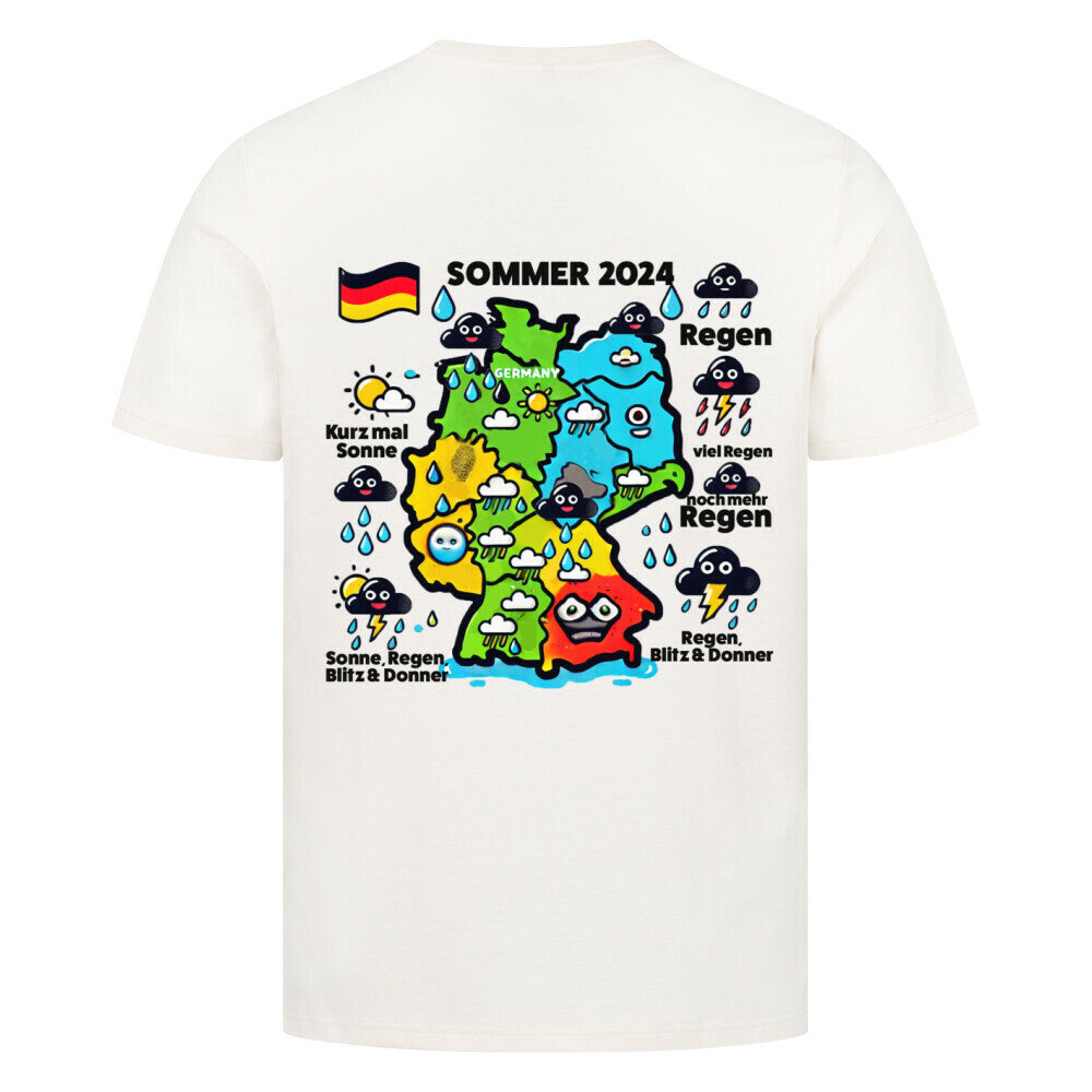 weiss-Sommerwetter deutschland T-Shirt 2024_Festival outfit-lustiges Shirt 