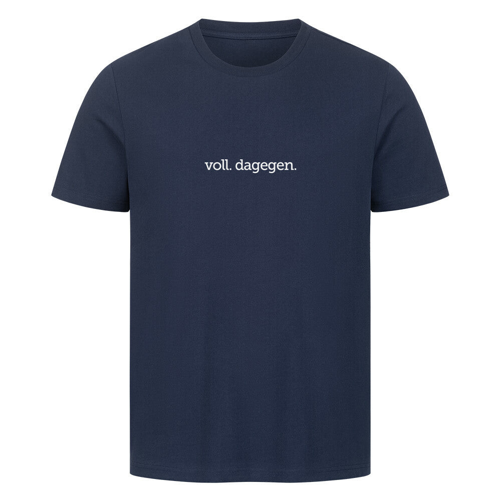 voll dagegen Party tshirt blau
