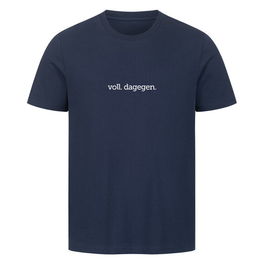 voll dagegen Party tshirt blau
