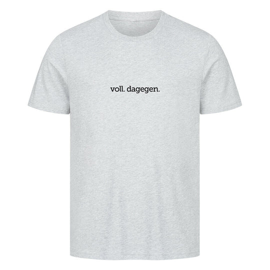 voll dagegen Party tshirt grau
