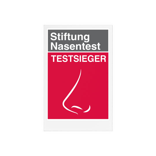 Stiftung Nasentest Acrylschild mit Holzständer - Ziehunterlage Printify