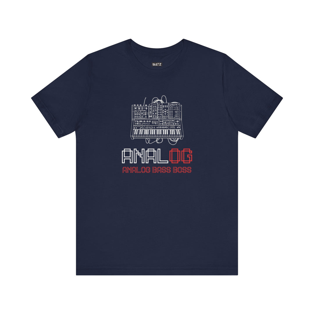 Analog Bass Boss Tshirt Männer, Analog retro vintage Dj analog synthesizer Tshirt, analog modular synthesizer shirt,  Musik, Producer Tshirt dj Printify