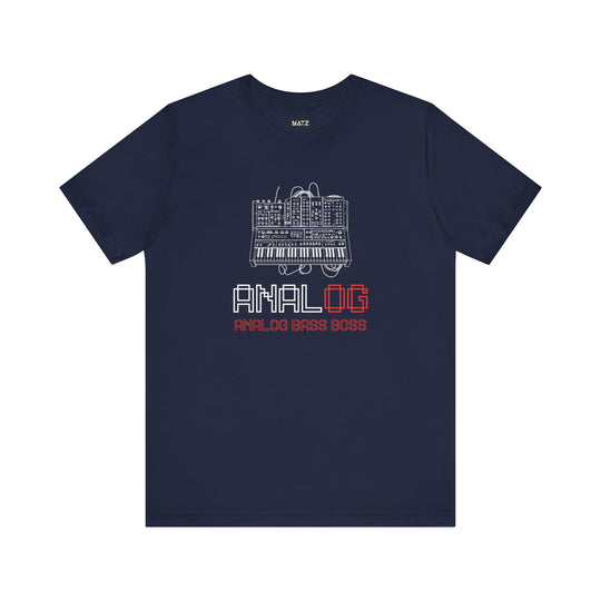 Analog Bass Boss Tshirt Männer, Analog retro vintage Dj analog synthesizer Tshirt, analog modular synthesizer shirt,  Musik, Producer Tshirt dj Printify