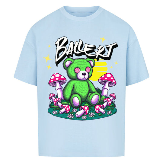 BALLERT Trippy Bear T-Shirt | Psychedelic Streetwear für Mutige blau