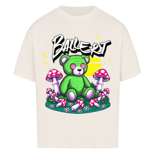 BALLERT Trippy Bear oversized  T-Shirt | Psychedelic Streetwear für Mutige beige