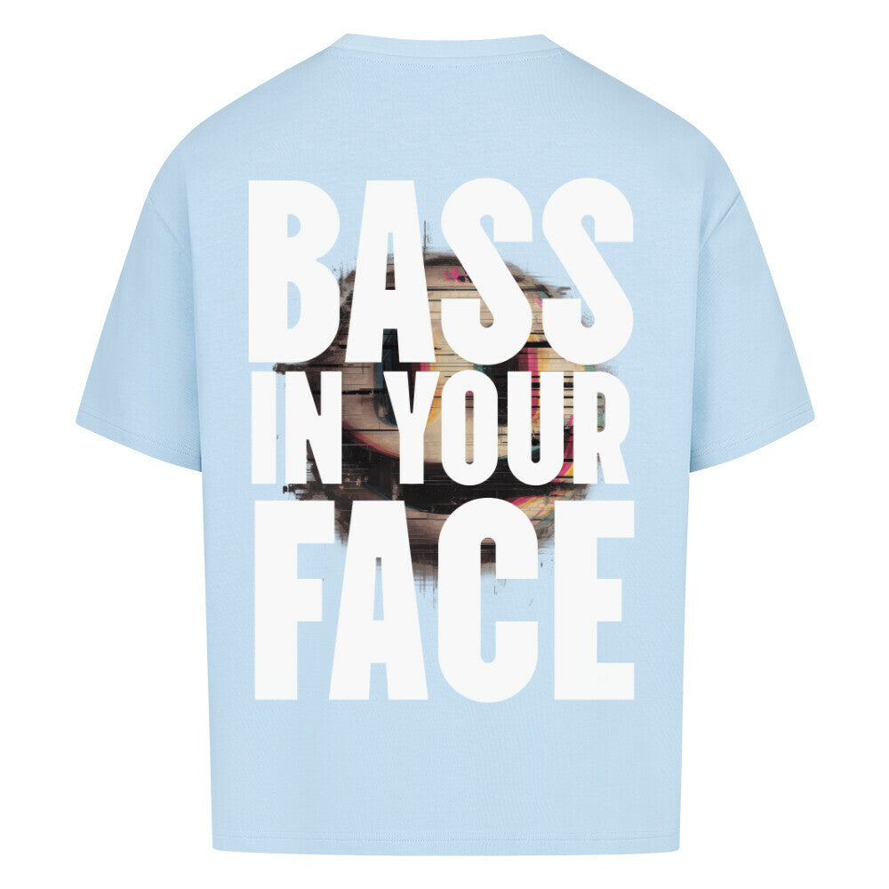 angesagte_blau_BASS_IN_YOUR_FACE_Shirt_oversized