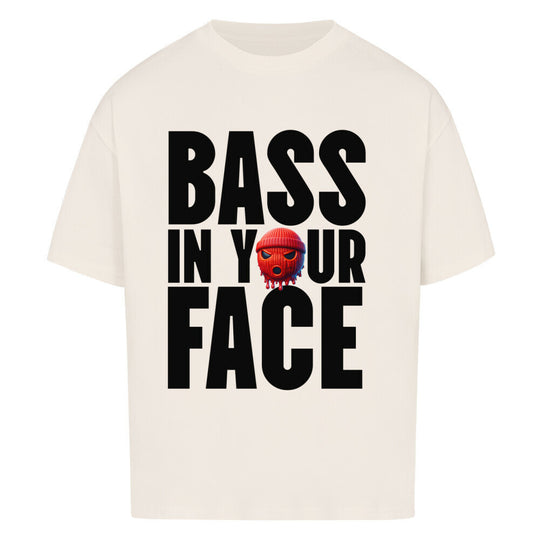 Bass_in_your_Face_T-shirt_beige front