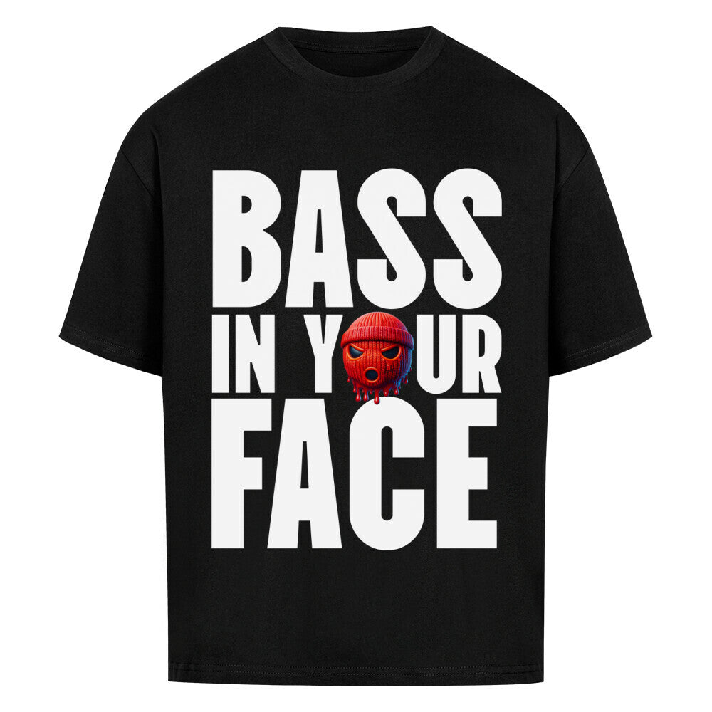 Bass in your Face T-shirt schwarz