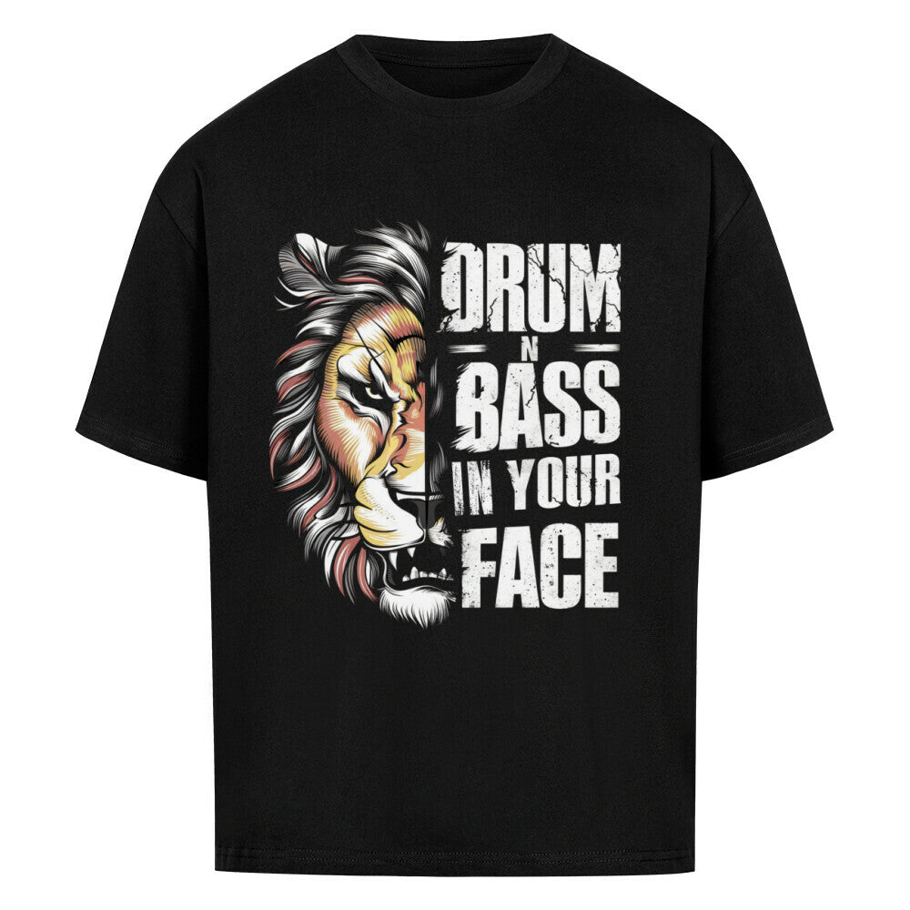 Drum n Bass in your Face T-shirt schwarz