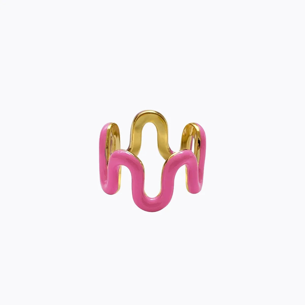  Geometric Chunky Ring for Women Y2K Party, Festival, Streetwear, Jewelry