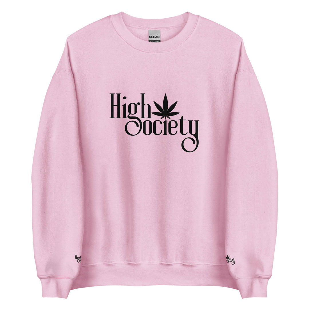 High society sweatshirt damen 5xl High society sweatshirt herren pink frontprint