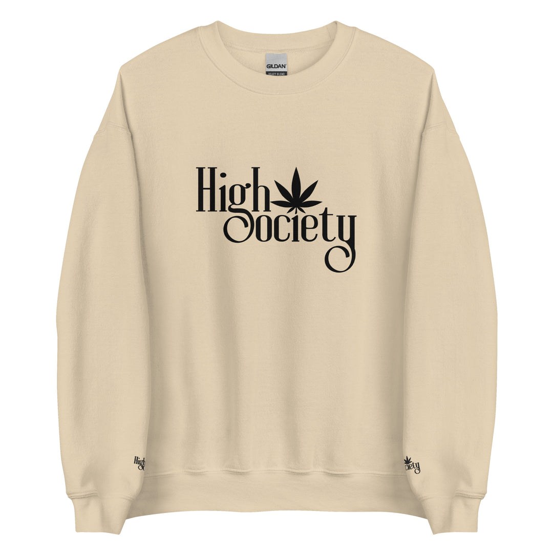 High society sweatshirt damen 5xl High society sweatshirt herren sand frontprint