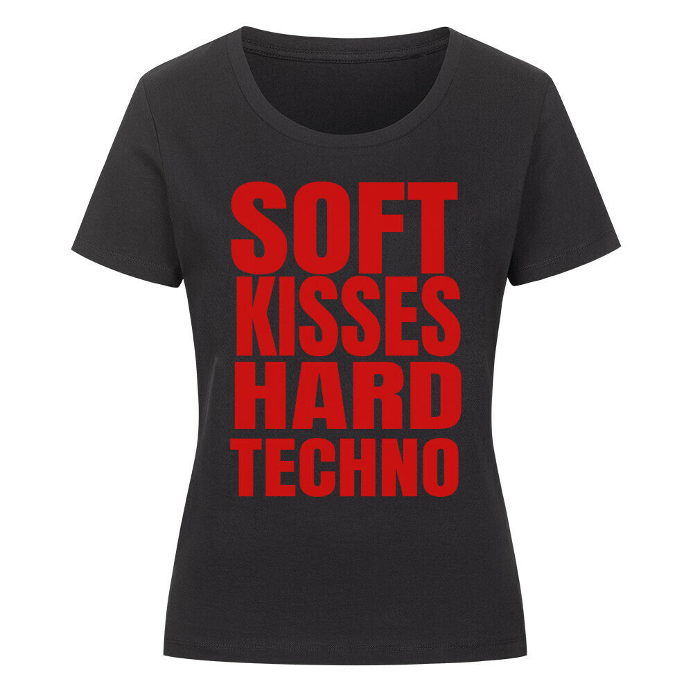 NATZ Clothing! Soft Kisses Hard Techno Damen Top (Doubleprint)