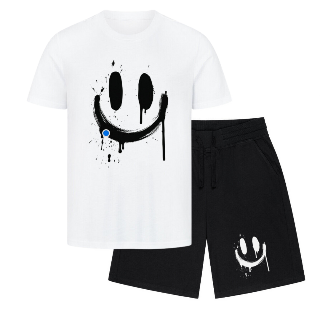 NATZ Clothing "Smile" Shirt+Short Sommer Set FESTIVAL OUTFITS & STREETWEAR