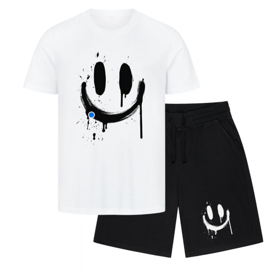 NATZ Clothing "Smile" Shirt+Short Sommer Set FESTIVAL OUTFITS & STREETWEAR