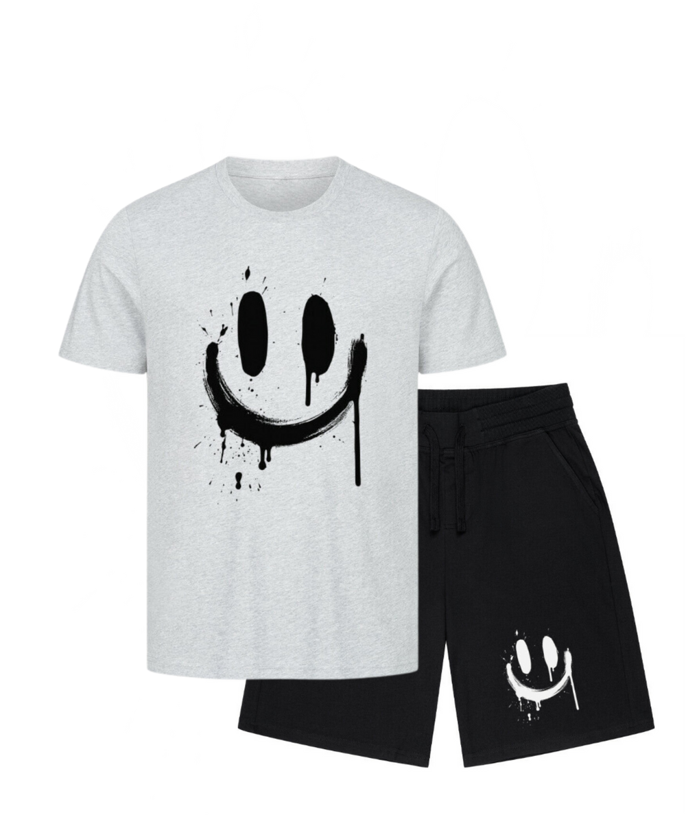 NATZ Clothing "Smile" Shirt+Short Sommer Set FESTIVAL OUTFITS & STREETWEAR