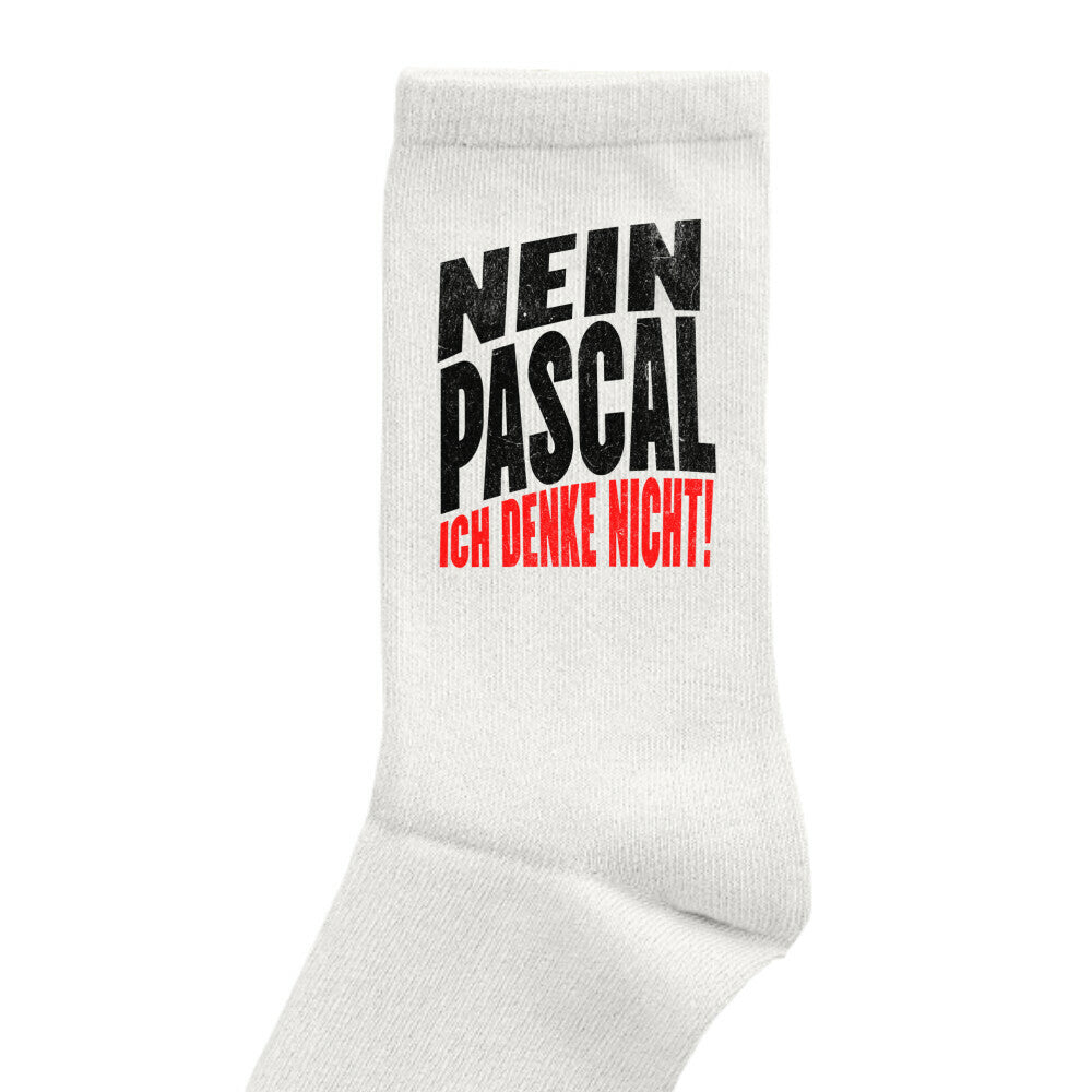 Nein Pascal ich denke nicht Socken_white