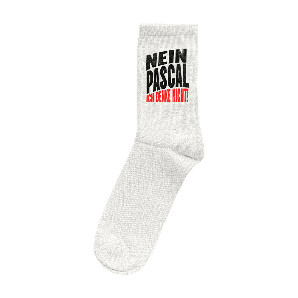 Nein Pascal ich denke nicht Socken_white