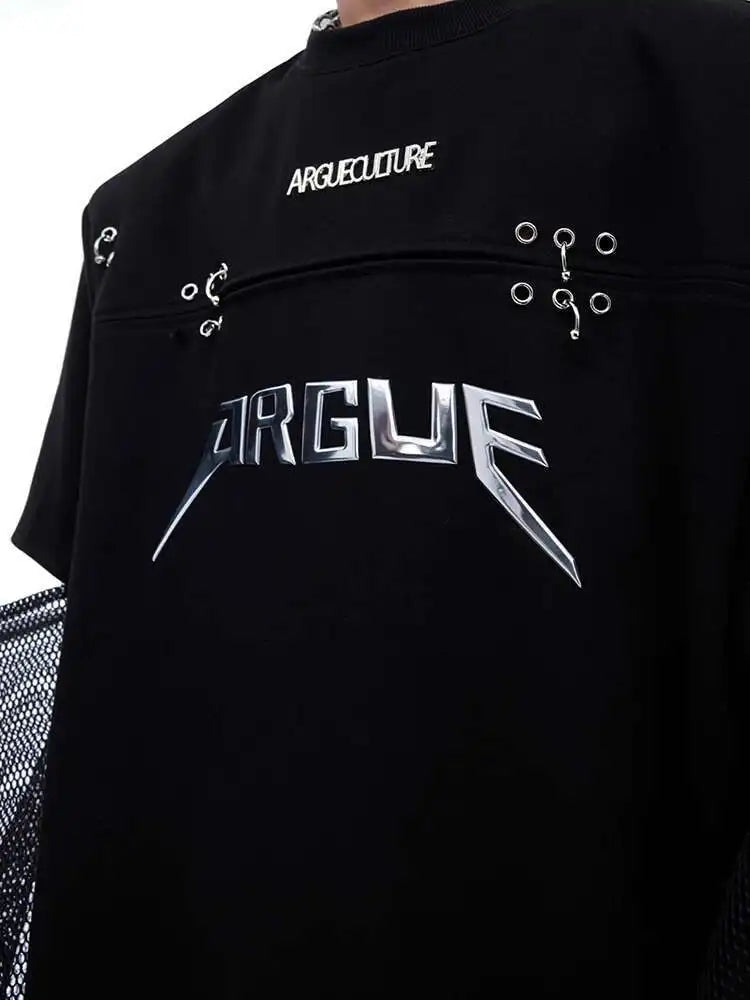 LUZHEN Mode Neue Original Gaze Spleißen Design Langarm T Shirts männer 2025, Trendy Nische Hohe Qualität Casual Tops LZ3975 Festival Outfits | Techno Shirts | Rave Clothing