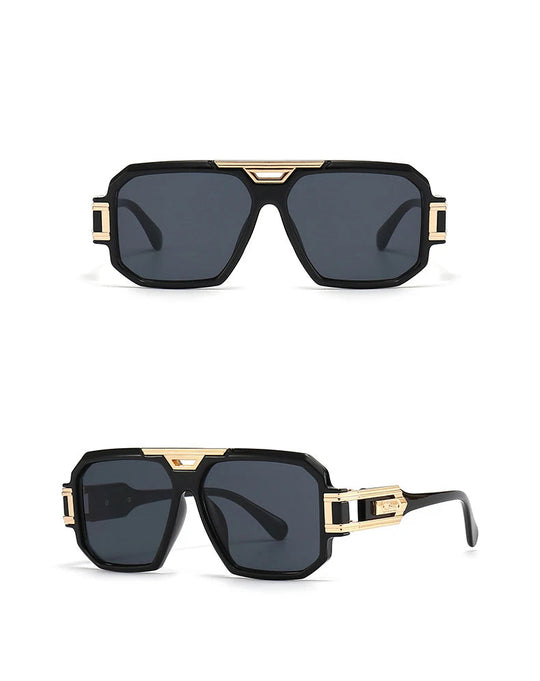 56478 Luxusmarke Sonnenbrille Männer Vintage Design Übergroße Brillen Männliche Shades Uv400 Fahren Gläser Festival Outfits | Techno Shirts | Rave Clothing