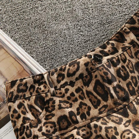 Deeptown sexy Leoparden muster Falten rock y2k Vintage-Stil Frauen hohe Taille Röcke Rüschen Minirock braun weibliche Streetwear Festival Outfits | Techno Shirts | Rave Clothing