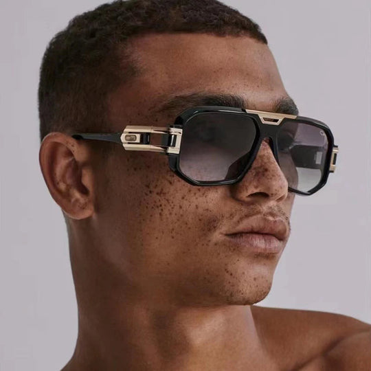 56478 Luxusmarke Sonnenbrille Männer Vintage Design Übergroße Brillen Männliche Shades Uv400 Fahren Gläser Festival Outfits | Techno Shirts | Rave Clothing