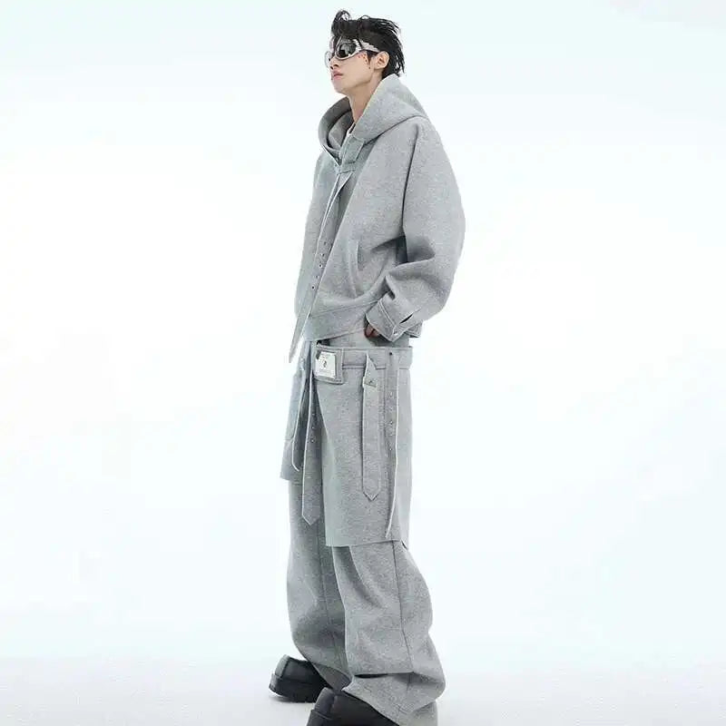 90er Jahre Hoodie & Sweatpants Rave Outfit Set | Herren Festival Outfits | Techno Shirts | Rave Clothing