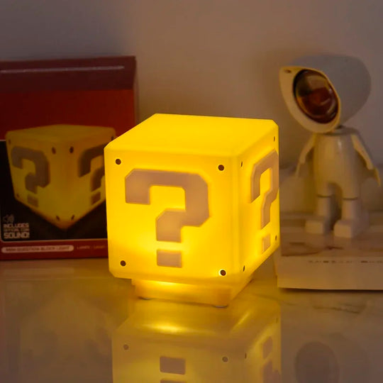 3D Night Lights Colorful Pac Man Super Mario Figure Pixel Toy Led Question Mark Light Game Icon Atmosphere Lamp Gifts FESTIVAL OUTFITS & STREETWEAR