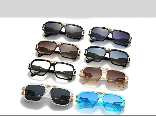 56478 Luxusmarke Sonnenbrille Männer Vintage Design Übergroße Brillen Männliche Shades Uv400 Fahren Gläser Festival Outfits | Techno Shirts | Rave Clothing