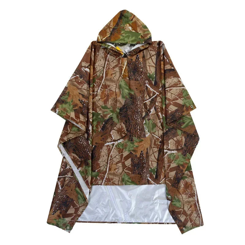 3-in-1 multifunktionaler Regenmantel, Rucksack, Regenschutz, Wandern, Radfahren, Poncho, wasserdichtes Zelt, Outdoor, Camping, Schattenzelt, Picknickmatte Festival Outfits | Techno Shirts | Rave Clothing