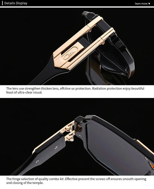 56478 Luxusmarke Sonnenbrille Männer Vintage Design Übergroße Brillen Männliche Shades Uv400 Fahren Gläser Festival Outfits | Techno Shirts | Rave Clothing