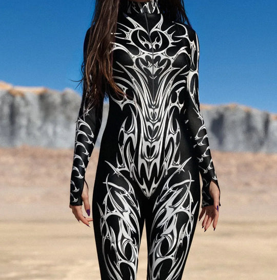 Multicolor Jumpsuit Women Sexy Zentai Suit Gothic Morphsuit Animal Bodysuit Cosplay Rave Costume Halloween Festival Party Outfit FESTIVAL OUTFITS & STREETWEAR