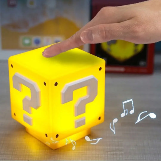 3D Night Lights Colorful Pac Man Super Mario Figure Pixel Toy Led Question Mark Light Game Icon Atmosphere Lamp Gifts FESTIVAL OUTFITS & STREETWEAR