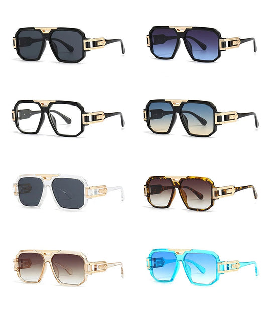 56478 Luxusmarke Sonnenbrille Männer Vintage Design Übergroße Brillen Männliche Shades Uv400 Fahren Gläser Festival Outfits | Techno Shirts | Rave Clothing