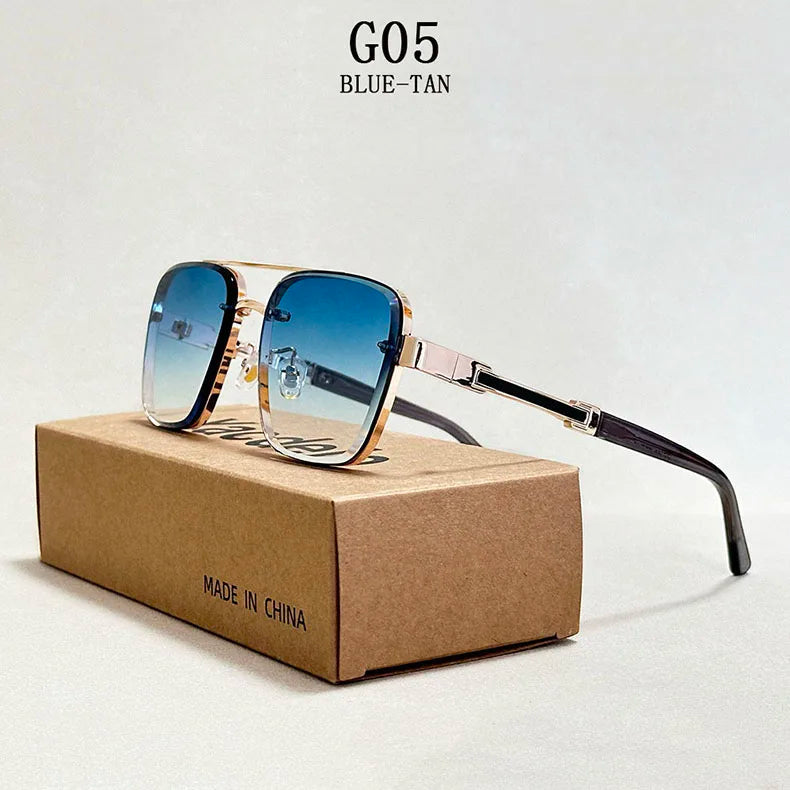 Neue Sonnenbrille Für Männer Luxus Mode Gläser Sonnencreme Quadrat Sonnenbrille Frauen Trendy Vintage Gafas De Sol Hombre Zonnebril Su Festival Outfits | Techno Shirts | Rave Clothing