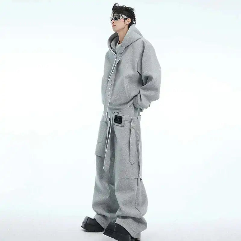 90er Jahre Hoodie & Sweatpants Rave Outfit Set | Herren Festival Outfits | Techno Shirts | Rave Clothing