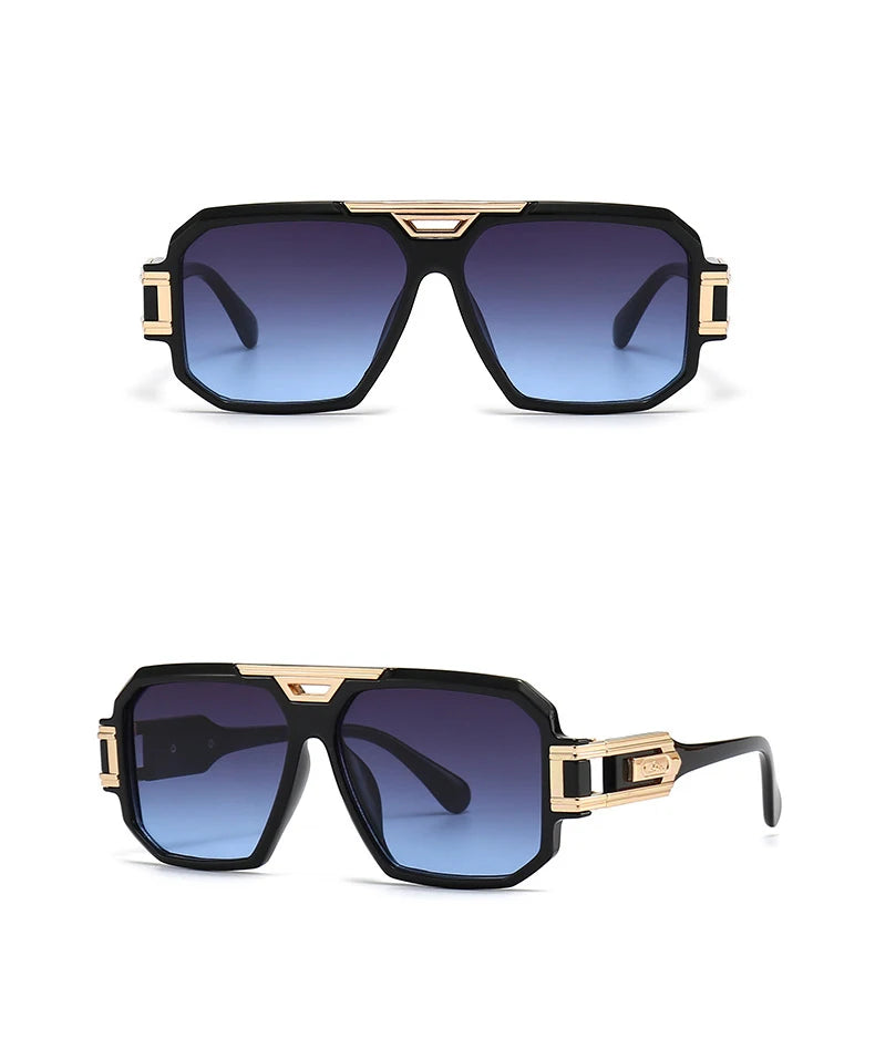 56478 Luxusmarke Sonnenbrille Männer Vintage Design Übergroße Brillen Männliche Shades Uv400 Fahren Gläser Festival Outfits | Techno Shirts | Rave Clothing