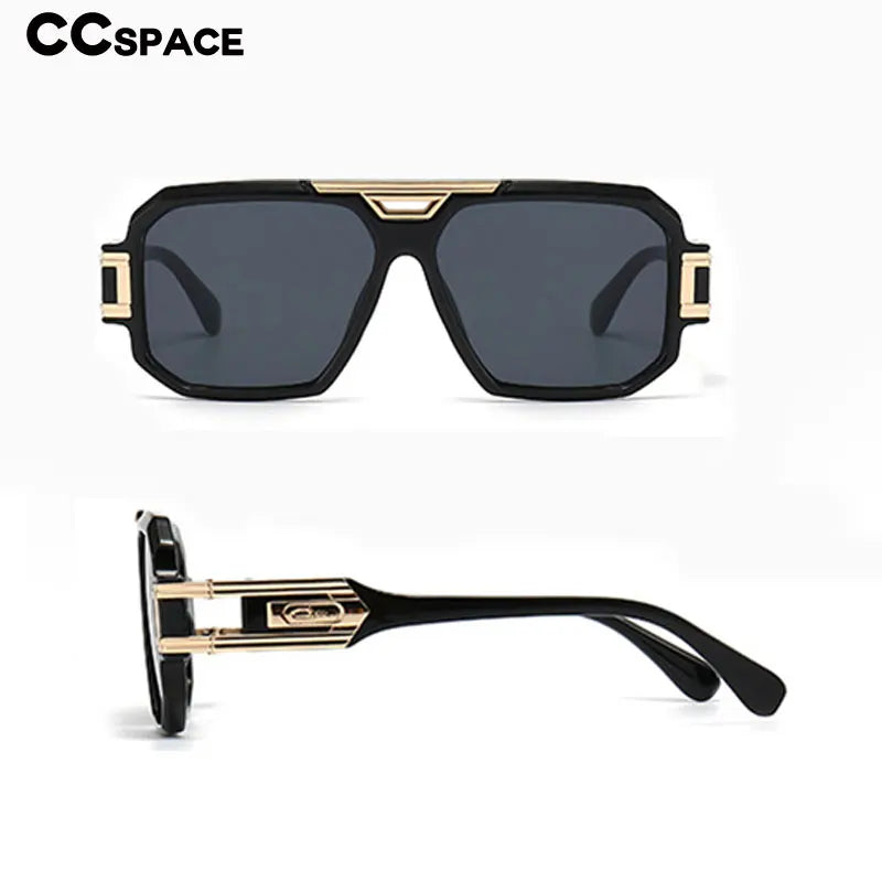 56478 Luxusmarke Sonnenbrille Männer Vintage Design Übergroße Brillen Männliche Shades Uv400 Fahren Gläser Festival Outfits | Techno Shirts | Rave Clothing