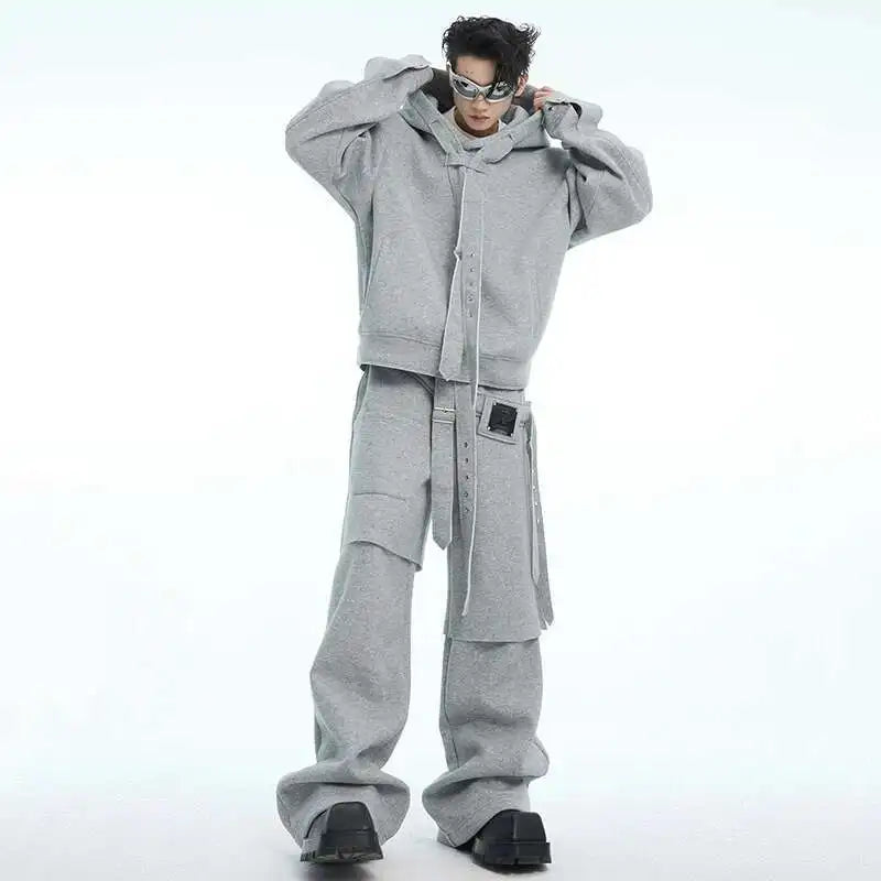 90er Jahre Hoodie & Sweatpants Rave Outfit Set | Herren Festival Outfits | Techno Shirts | Rave Clothing