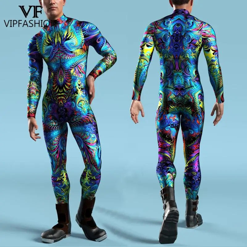 Techno Festival Outfit Männer - EDM Rave Kostüm Herren - Elektronisches Festival outfit