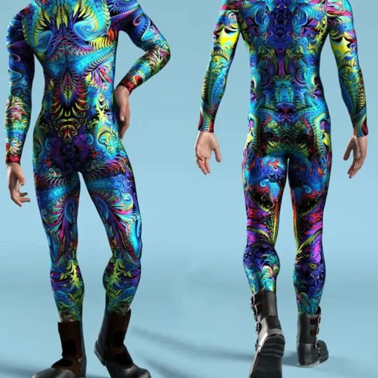 Techno Festival Outfit Männer - EDM Rave Kostüm Herren - Elektronisches Festival outfit