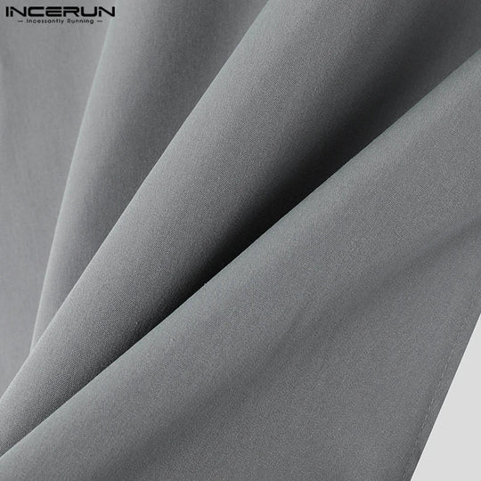 INCERUN 2024 Mens Tops Stylish Hot Sale Deconstruction Design Vests Sexy Male Personality Hollow Solid Cropped Zipper Waistcoats Festival Outfits | Techno Shirts | Rave Clothing