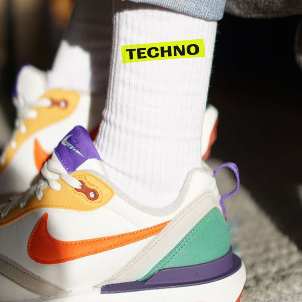 "Techno" Statement Techno Socken MarketPrint